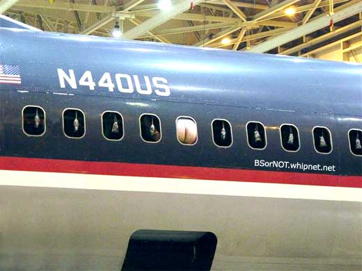 DC9 Airplane, cracked window, homeland security