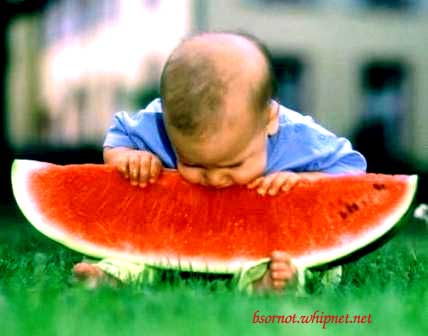 watermelon, melon eating, babyfood, melon seeds