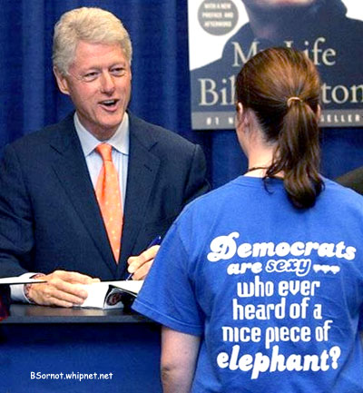 Clinton, sexy democrat, bill clinton, democrats, book signing