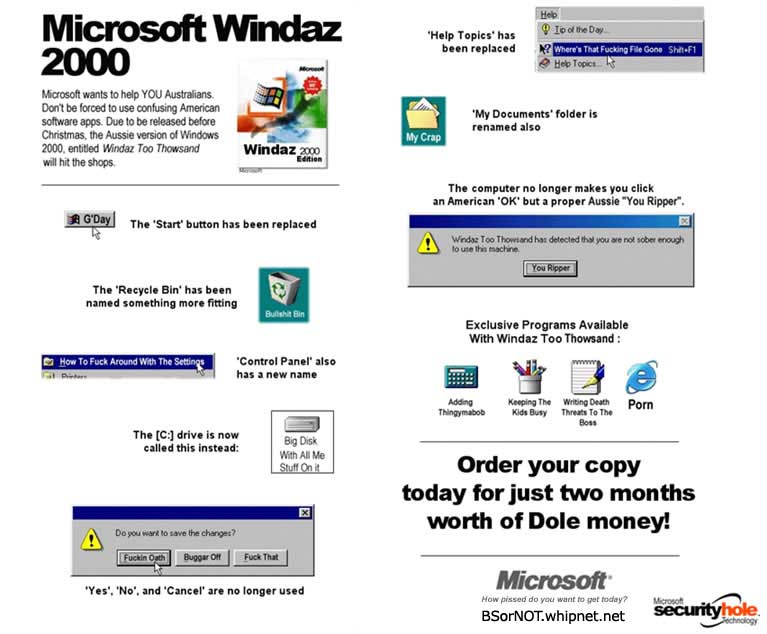 Australian Windows 2000