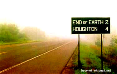 The last ever road sign, end of earth, end of days, end of world