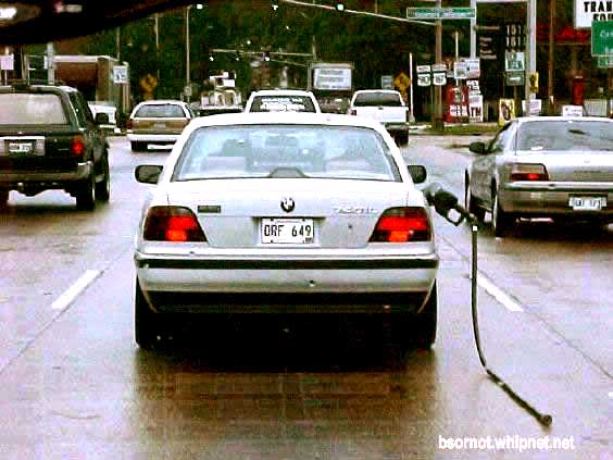 BMW gas nozzle, gas pump nozzle, women drivers