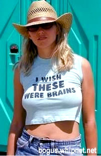Boob Brains, brains for boobs, redneck women
