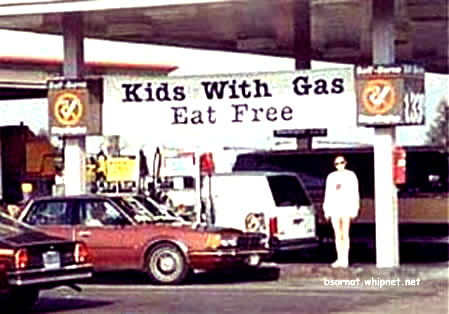 kids eat free, kids with gas, eat free, free gas