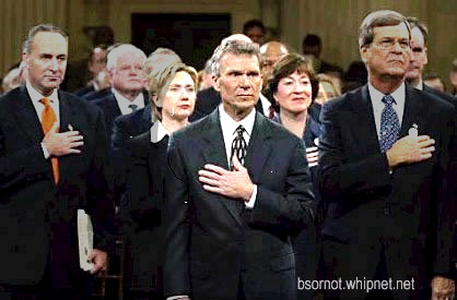 stupid senator, left hand pledge