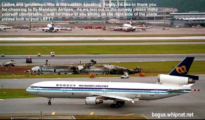 priceless airlines, mandarin airlines, burned aircraft