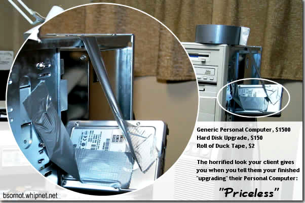 redneck electronics, redneck pc upgrade