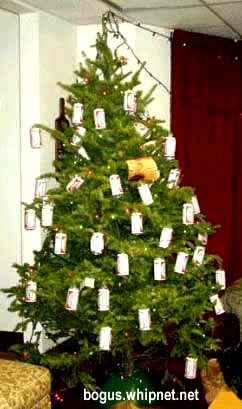 redneck christmas tree, beer tree
