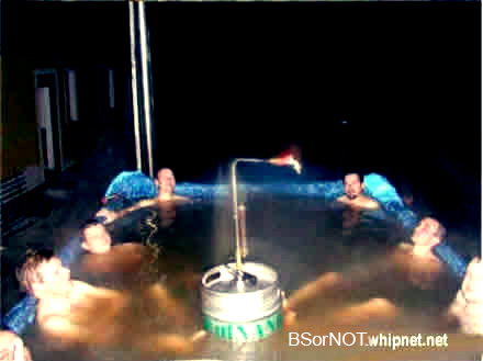 redneck hot tub, redneck beer bash