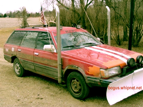 Redneck Snow Plow, subaru snow plow