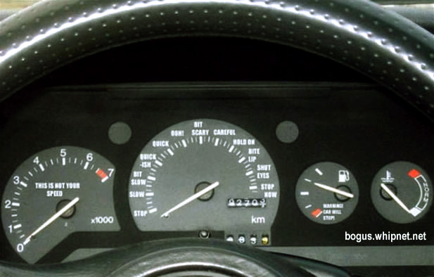 womens spedometer, redneck dashboard
