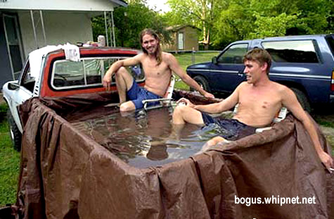 Redneck Truck Pool, truck pull