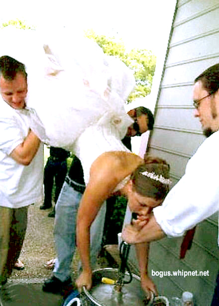 Wedding Keg Chug, Bride Keg chug, wedding beer, redneck wedding