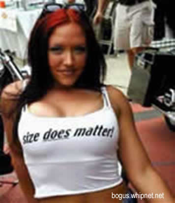 Size matters, brunette hottie