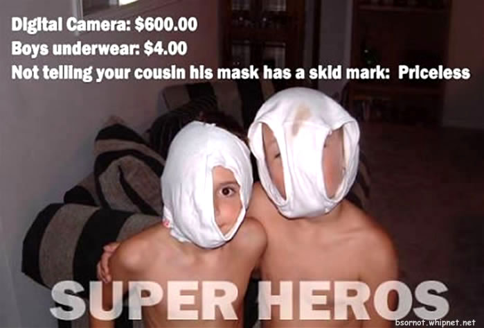 Superhero, skidmark heros