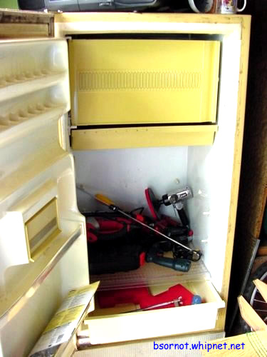 Redneck Tool Chest, redneck tool box, refigerator Tool box