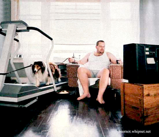 Redneck Dog walk, Redneck Exercise machine