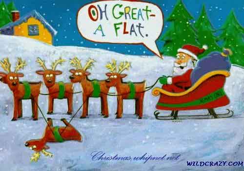 reindeer flat, flat reindeer, santa sleigh flat