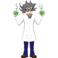 mad scientist, evil scientist, evil doctor, clipart