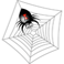 spiderweb, spider in a web, clipart