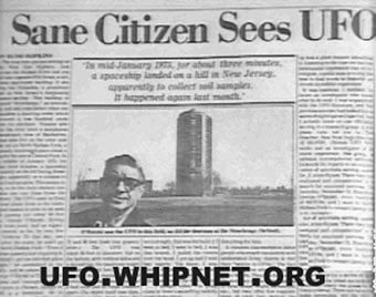 citizen sees ufo